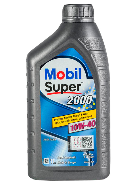 Масло моторное Mobil Super 2000 10W-40, 1л