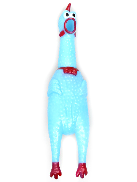 Игрушка для собак "Задумчивая курица" 28 см, голубая