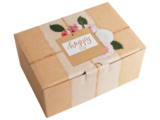 Коробка подарочная складная "Happy day" 22х15х10 см