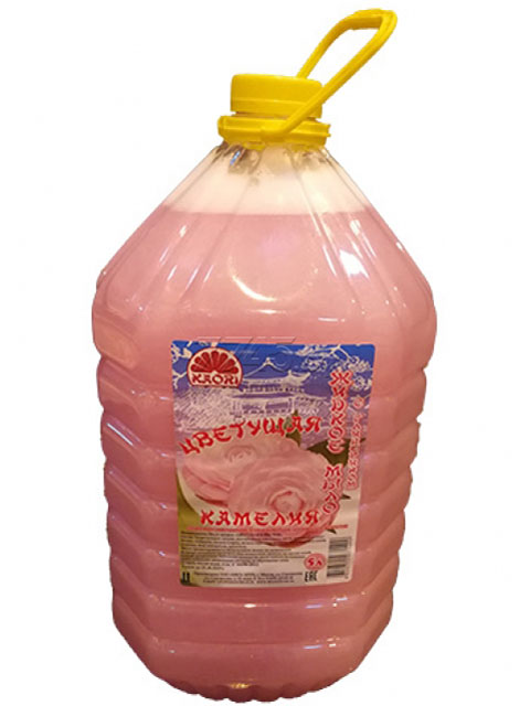 Мыло жидкое KAORI с глицерином "Цветущая камелия", 5 литров