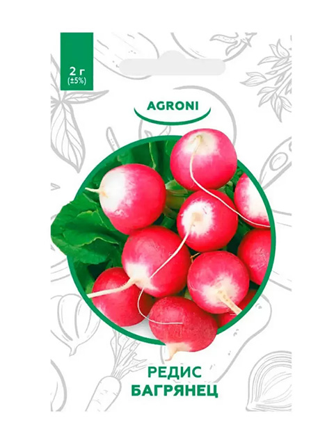 Редис Багрянец 2г XS ц/п Семена Агрони