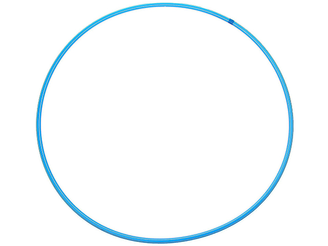 Обруч пластиковый d=90см голубой