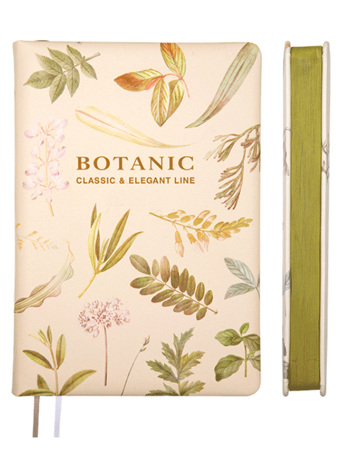 Ежедневник недатированный А5 160 листов deVENTE "Botanic" бежевый, искусственная кожа 