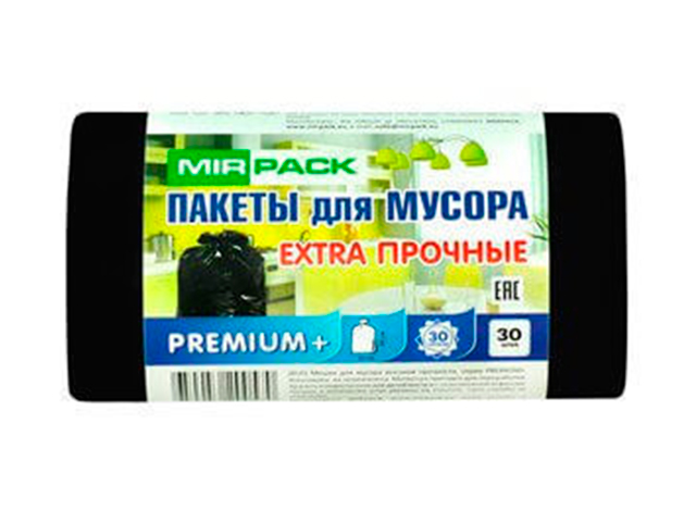 Мешок для мусора 30 л. 30 шт. "MirPack. Premium", 20 мкм