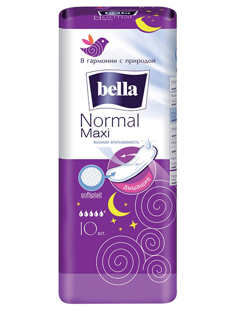 Прокладки Bella Normal Maxi Soft AIR, 10 штук в упаковке