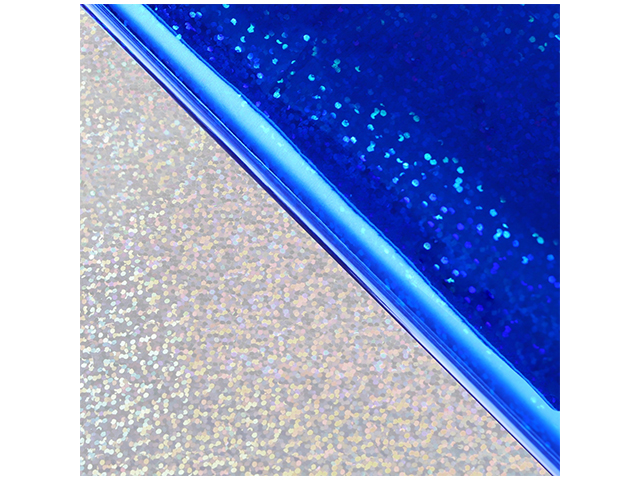 Пленка упаковочная голографическая "Конфетти" 70х100 см, синяя