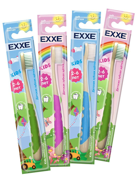 Зубная щетка EXXE "Kids" мягкая