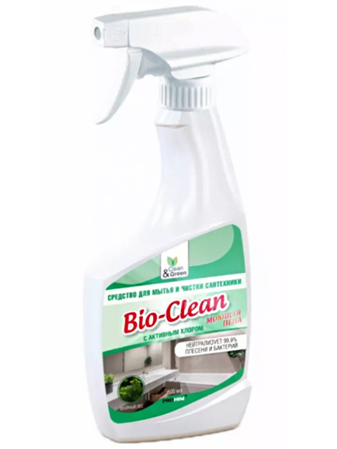 Clean&Green "Bio-Clean" 500мл Средство для мытья и чистки сантехники, курок