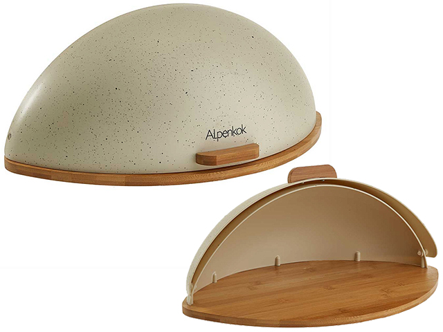 Хлебница "Alpenkok" 44,5х28х20,5см, ластик+бамбук