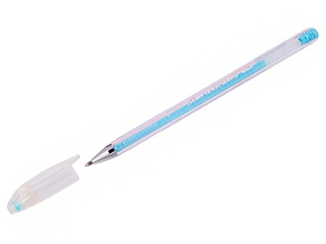 Ручка гелевая Crown "Hi-Jell Pastel" 0,8 мм, пастель голубой