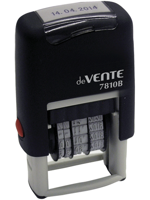 Датер ленточный автоматический deVENTE 7810В, 1-строчный, 3 мм, 20х3 мм (месяц цифрами)
