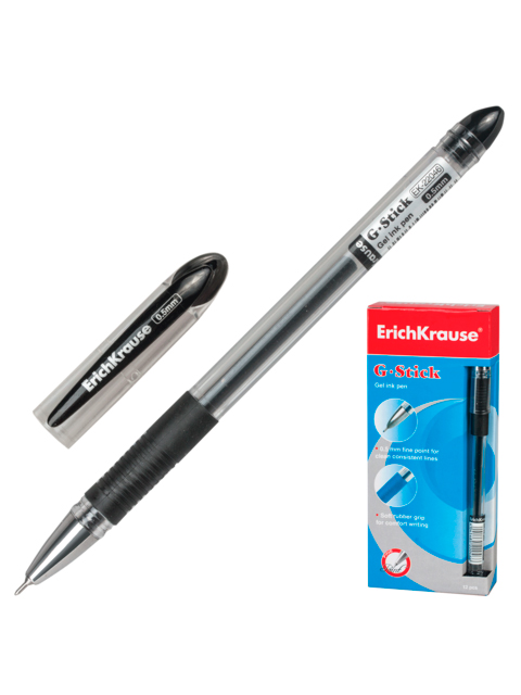 Ручка гелевая Erich Krause "G-Stick" 0,5 мм, черная