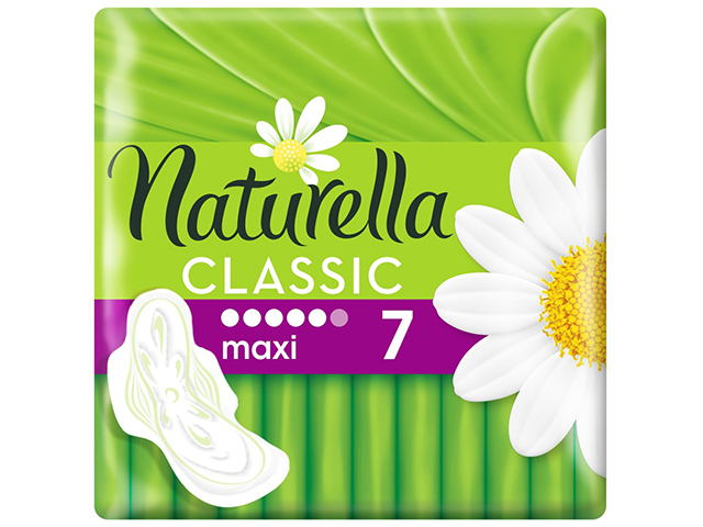 Прокладки Naturella Classic Maxi с крылышками, 7шт