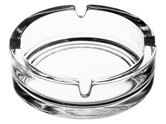 Пепельница "Круглая" гладкая, стекло