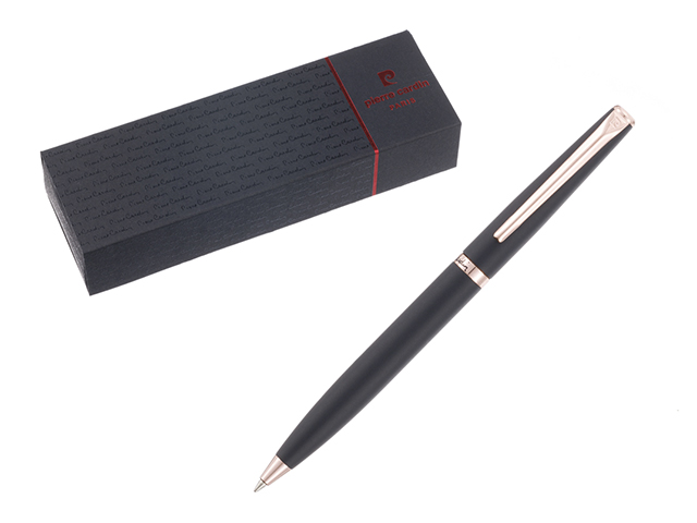 Ручка шариковая с поворотным механизмом Pierre Cardin "GAMME" корпус черный, в подарочной упаковке