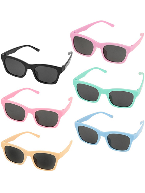 Очки детские солнцезащитные в пакете,цвет микс, 128х46х120мм