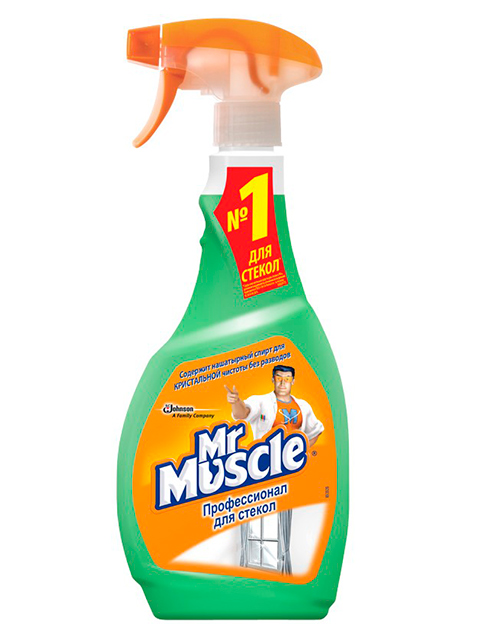 Средство для мытья стекол и поверхностей Mr.Muscle 500мл Утренняя роса, курок