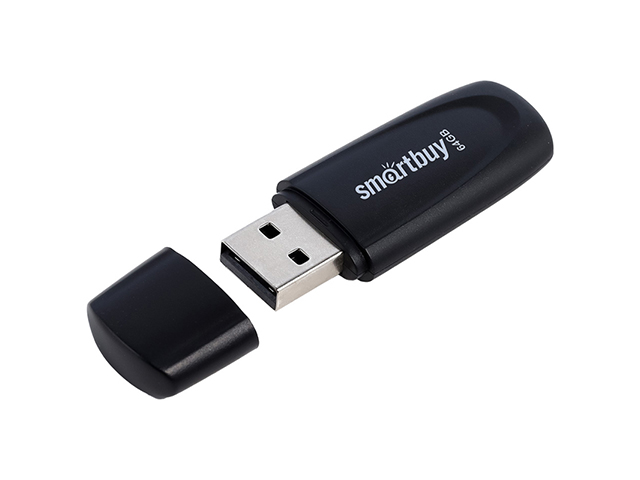 Флэш-диск Smart Buy "Scout"  64GB, USB 2.0 Flash Drive, черный