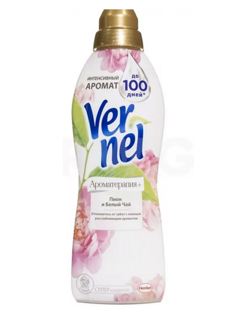 Кондиционер для белья Vernel 870мл "Пион и Белый чай"