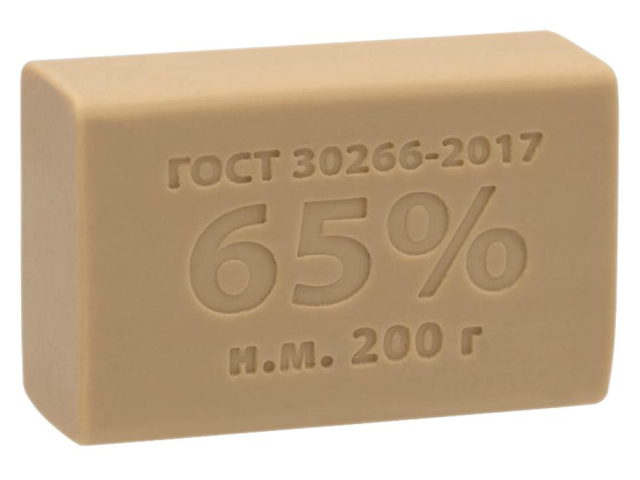 Мыло хозяйственное 65% 200г без обертки (КМЗ)