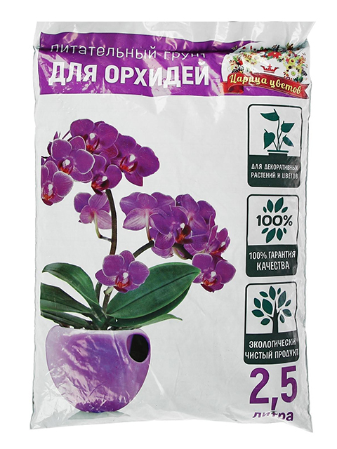 Грунт 2,5л  Для орхидей "Царица Цветов", 1/10
