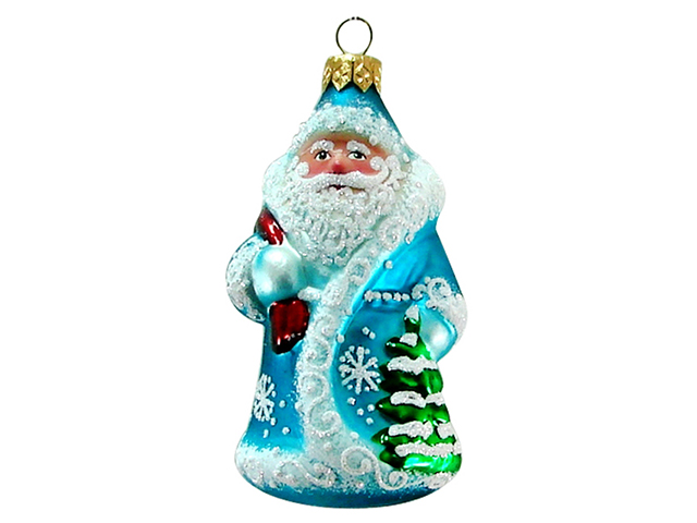 Елочное украшение фигурка "Дед Мороз" стекло