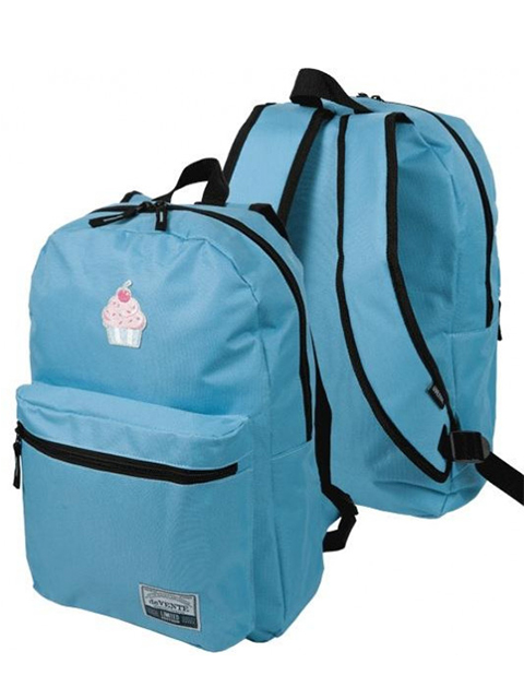 Рюкзак подростковый deVENTE  "Cupcake" 40х29х17 см, 1 отделение, 1 передний карман, голубой