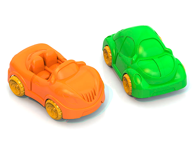 Игрушка "Машинки Ашки-мини" 2 штуки в упаковке, пластик