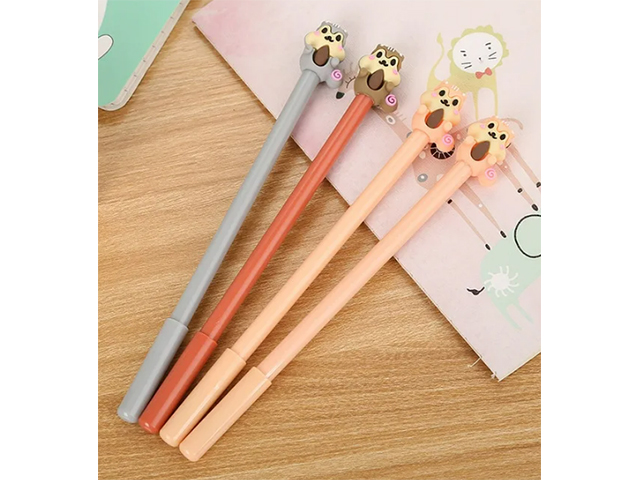 Ручка гелевая Centrum "Бурундуки" 0,5 мм, синий, 3 дизайна