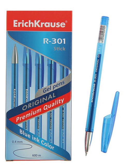 Ручка гелевая Erich Krause "Original R-301" 0,5 мм, синяя