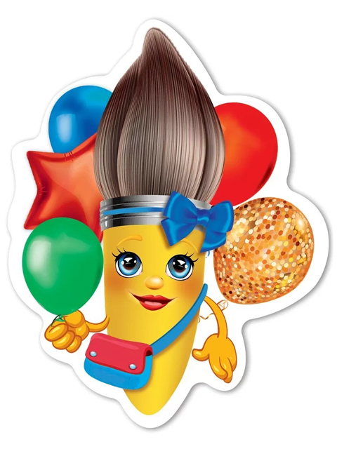 Плакат фигурный  "Кисть"