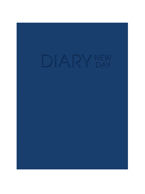 Ежедневник недатированный А6 128 листов Listoff "New day. Синий" обл. 7БЦ, ламинация