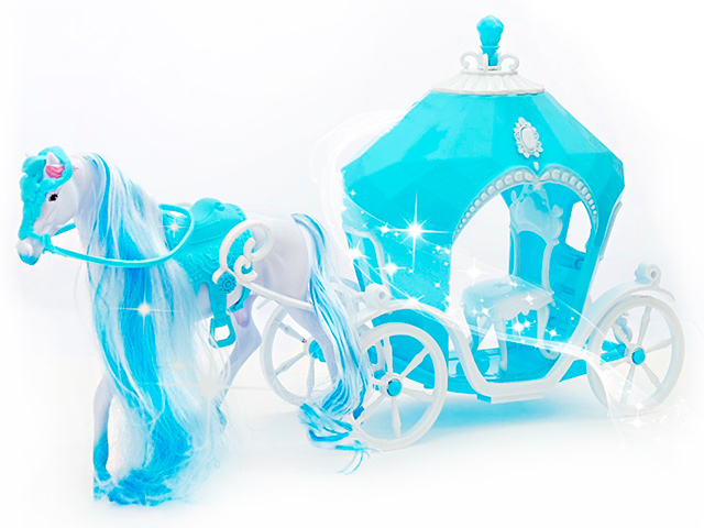 Игрушка карета для кукол "Зимнее волшебство", в коробке 