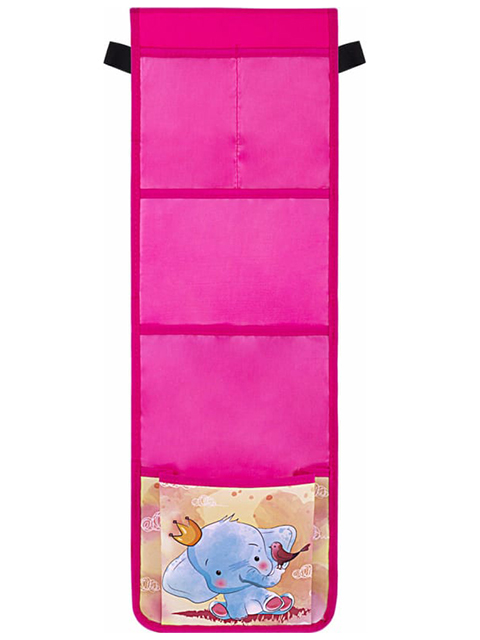 Кармашки-органайзер в шкафчик для детского сада Юнландия "Elephant"  21х68 см, 5 карманов