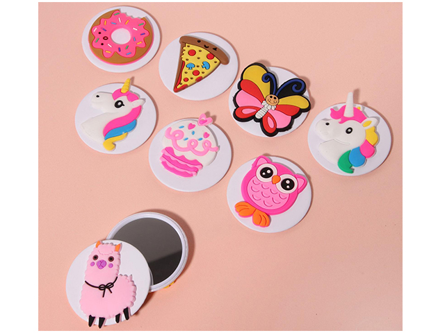 Зеркало компактное "Детское счастье" 6см, круг, без увеличителя