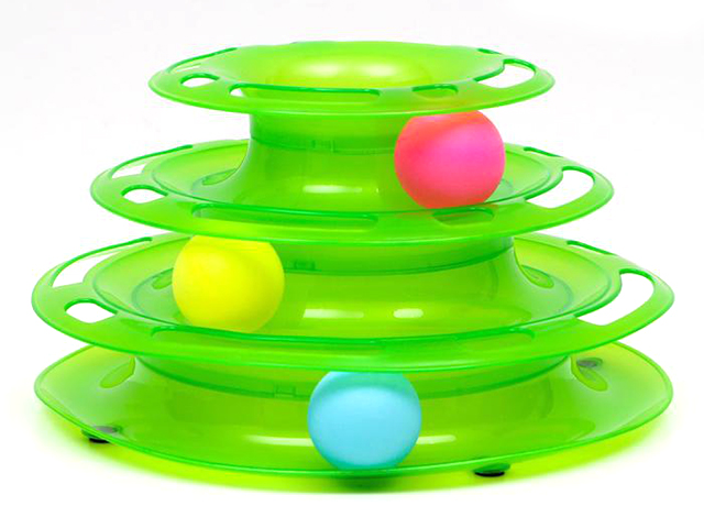 Игровой комплекс "Пижон" с 3 шариками, 24,5х24,5х13 см, зеленый