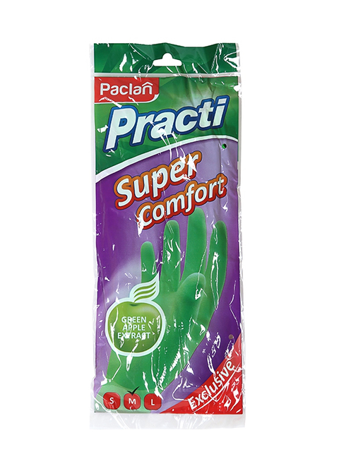 Перчатки резиновые Paclan Super Comfort р-р M