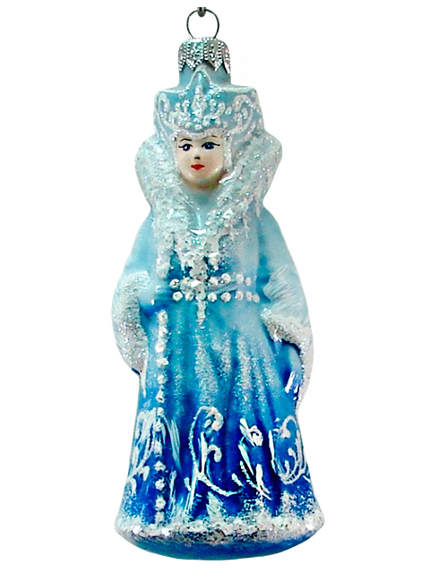 Елочное украшение фигурка "Снежная королева" 16,8 см стекло 