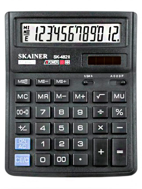 Калькулятор настольный SKAINER SK-482II 12 разрядный