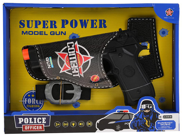 Набор "Полиция" (пистолет, аксессуары) со звуковыми и световыми эффектами