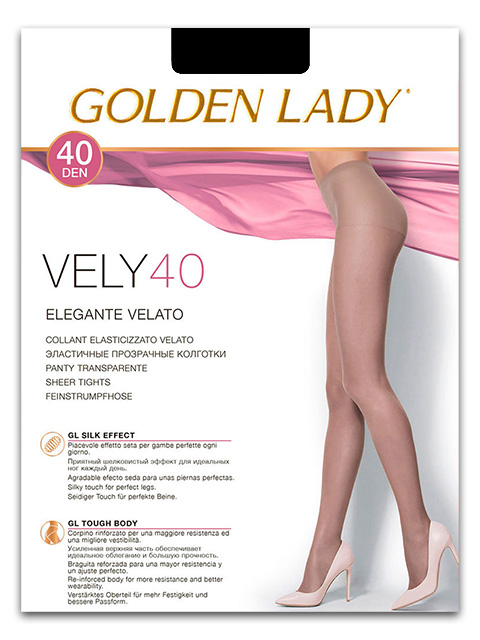 Колготки женские Golden Lady "Vely 40" Nero 5-XL