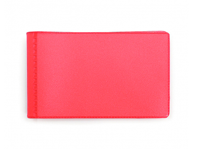 Картхолдер (визитница) для дисконтных и визитных карт ДПС, красный