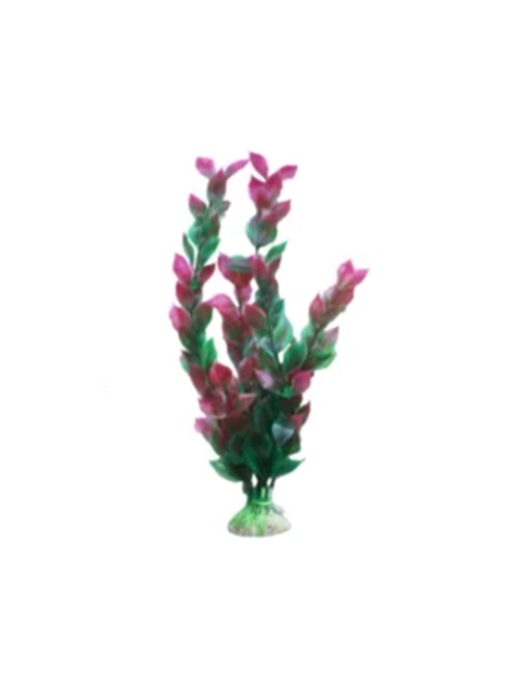 Растение пластик для аквариума "Гигрофила красно-зеленая" 25см