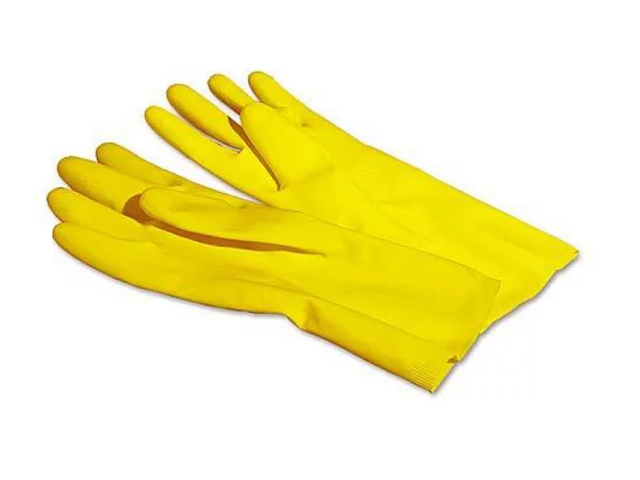 Перчатки резиновые Бережливая хозяйка хозяйственные р-р L с напылением