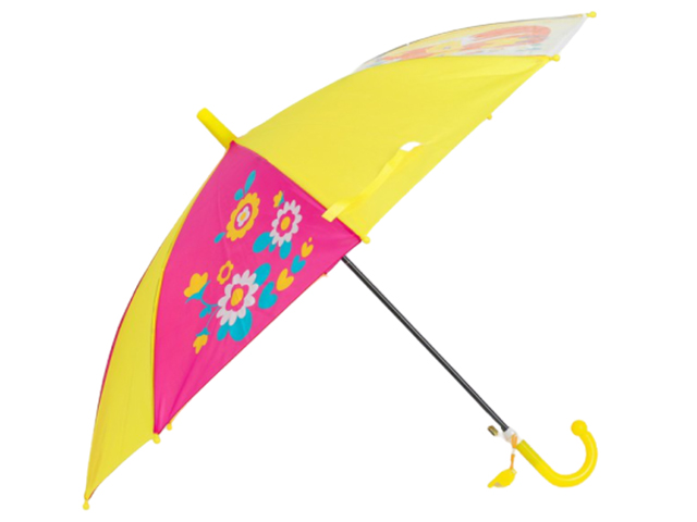 Зонт детский "Лисичка" с прозрачным клином со свистком