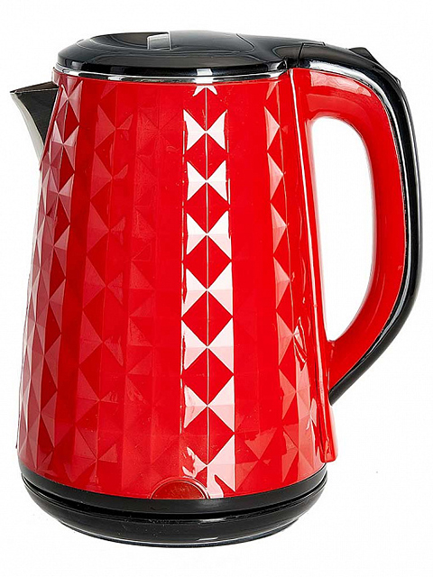 Чайник электрический Василиса ВА-1032, 1,8 л, 2000 Вт, пластик, красный