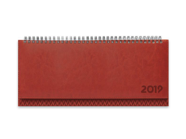Планинг датированный 64 листа Феникс+ "Escalada. Сариф 2019 г." 310х130 мм, евроспираль, коричневый