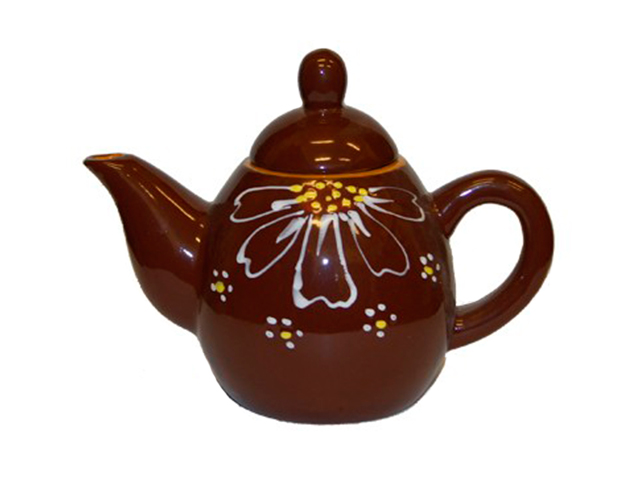 Чайник заварочный Н тем. коричневый 1 сорт керамика