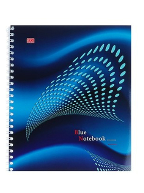 Тетрадь А5 60 листов клетка Полином "Blue Notebook" Уф-лак, на гребне