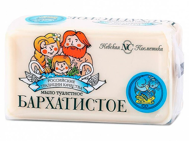 Мыло туалетное Невская косметика "Бархатистое", 140г
